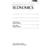 Cover image for Essentials of economics