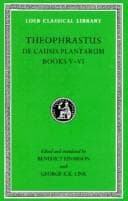 Cover image for De causis plantarum