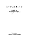 Cover image for In our time