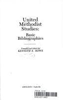 Cover image for United Methodist Studies