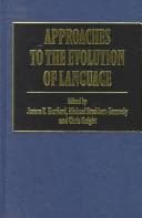 Cover image for Approaches to the Evolution of Language