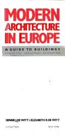 Cover image for Modern Architecture in Europe