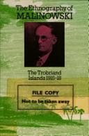 Cover image for Ethnography of Malinowski
