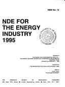Cover image for NDE for the energy industry, 1995