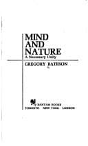 Cover image for Mind and nature