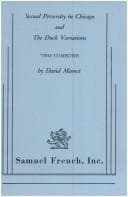 Cover image for Sexual Perversity in Chicago and Duck Variations