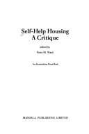 Cover image for Self-help housing