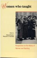 Cover image for Women Who Taught
