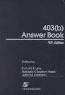 Cover image for 403(B) Answer Book/With 2001 Supplement