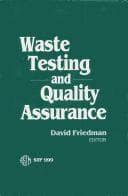 Cover image for Waste Testing and Quality Assurance (Astm Special Technical Publication// Stp)