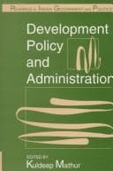 Cover image for Development policy and administration