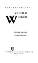 Cover image for Arnold Wesker.
