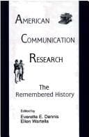 Cover image for American communication research