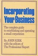 Cover image for Incorporating your business