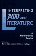 Cover image for Interpreting Law and Literature