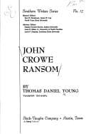 Cover image for John Crowe Ransom.