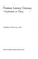 Cover image for Feminist Literary Criticism