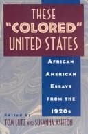 Cover image for These "Colored" United States