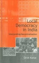 Cover image for Local Democracy in India