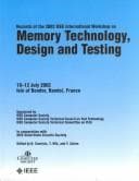 Memory Technology, Design and Testing (Mtdt 2002), 2002 IEEE International