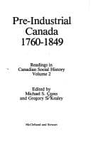 Cover image for Pre-industrial Canada, 1760-1849
