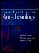 Cover image for Complications in Anesthesiology