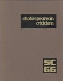 Cover image for Shakespearean criticism