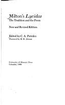 Cover image for Milton's Lycidas