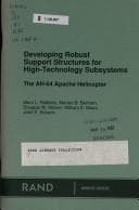 Cover image for Developing Robust Support Structures for High-Technology Subsystems