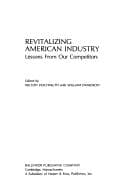 Cover image for Revitalizing American Industry