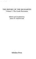 Cover image for The History of the Rechabites