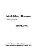 Cover image for British library resources;