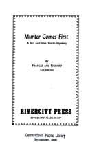 Cover image for Murder comes first