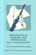 Cover image for Psychological Warfare and Propaganda