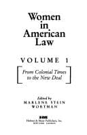 Cover image for Women in American law.