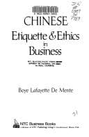 Cover image for Chinese etiquette & ethics in business