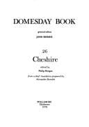 Cover image for Cheshire (Domesday Books (Phillimore))