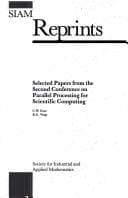 Cover image for Selected Papers from the Second Conference on Parallel Processing for Scientific Computing (Siam Journal on Scientific and Statistical Computing, Vol)