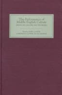 Cover image for The Performance of Middle English Culture