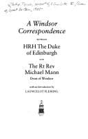 Cover image for A Windsor Correspondence