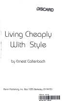 Cover image for Living Cheaply With Style