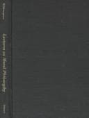Cover image for An Annotated Edition of Lectures on Moral Philosophy