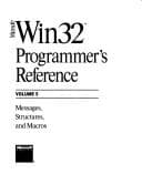 Cover image for Microsoft Win32 Programmer's Reference