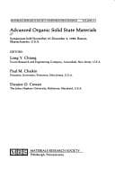 Cover image for Advanced Organic Solid State Materials