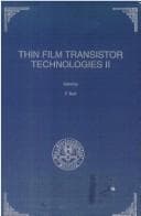 Cover image for Thin Film Transistor Technologies