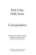 Cover image for Paul Celan, Nelly Sachs