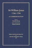 Cover image for Sir William Jones, 1746-1794