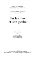 Cover image for Un homme et son péché