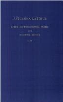 Cover image for Liber de philosophia prima, sive, Scientia divina