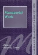Cover image for Managerial work